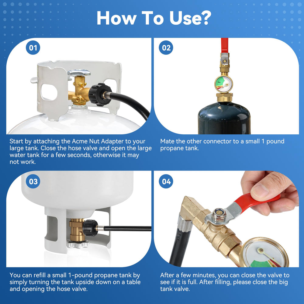 Kamnowal outdoor refill safety design supports camping and backyard grilling.
