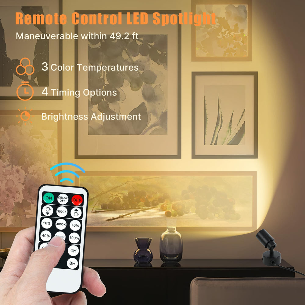 Kandicyar LED spotlight picture: warm light creates inviting ambiance.