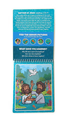 KangaToys Water Reveal child using Aqua Brush for painting on page