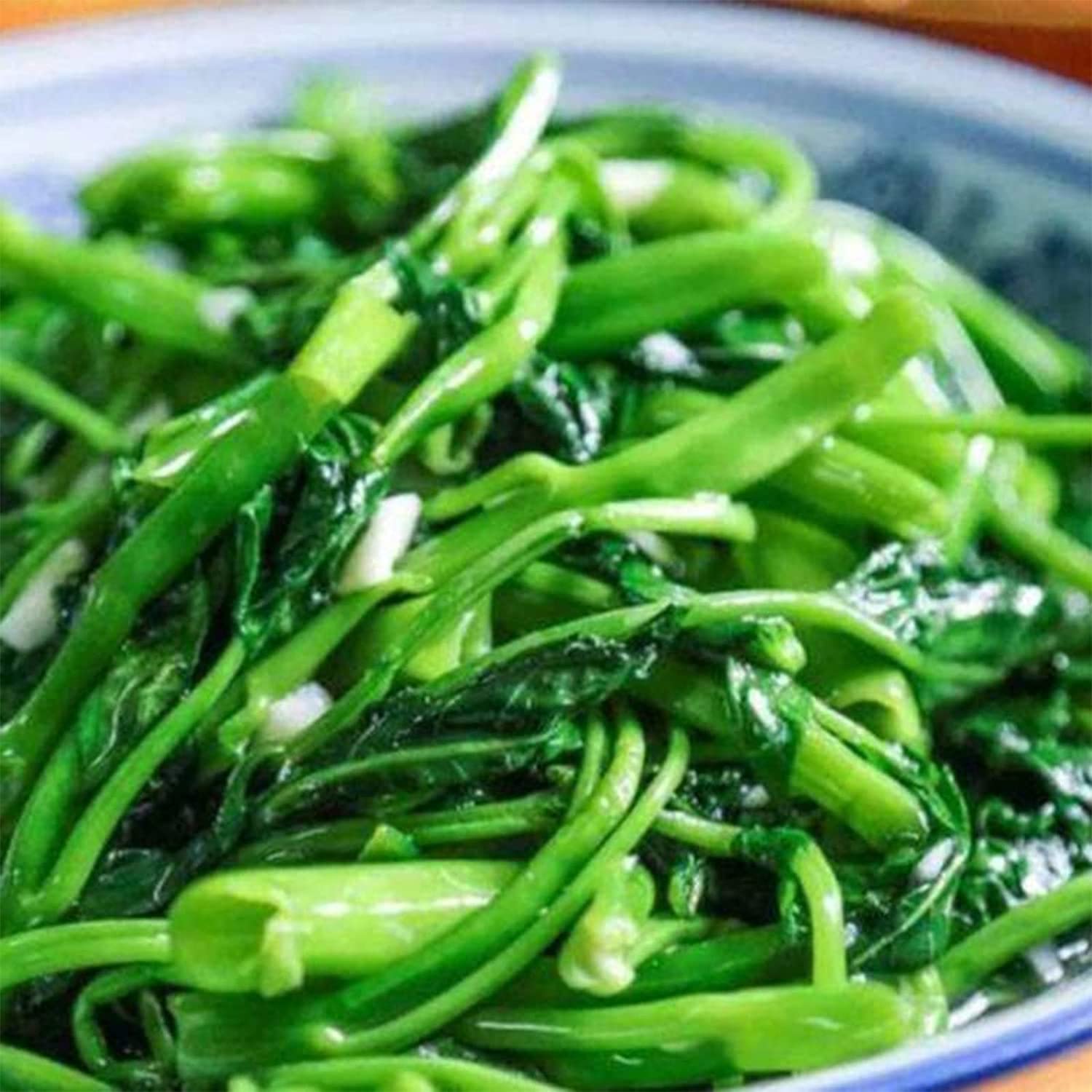 Kangkong seeds harvest-ready ong choy leaves from mature plants.