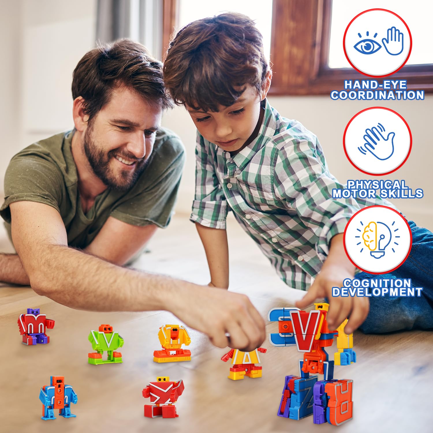 Durable ABS construction with smooth edges for safe daily play