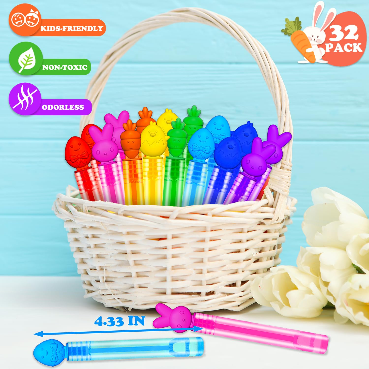 Kannove Easter mini bubbles bunny design for festive classroom fun.