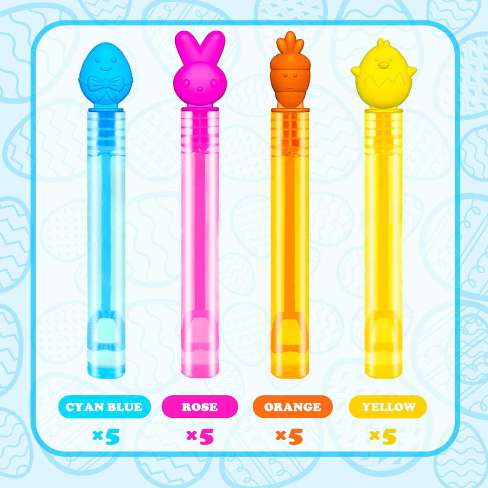Kannove Easter Mini Bubbles carrot design is a playful gift for egg hunts and classroom prizes.