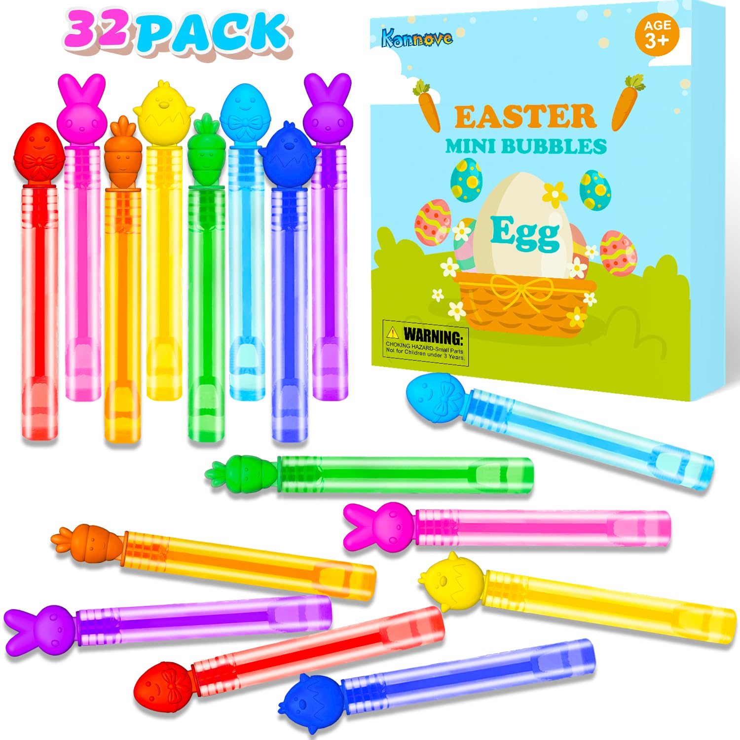 Kannove Easter mini bubbles chicken design, ideal for toddlers' playtime.