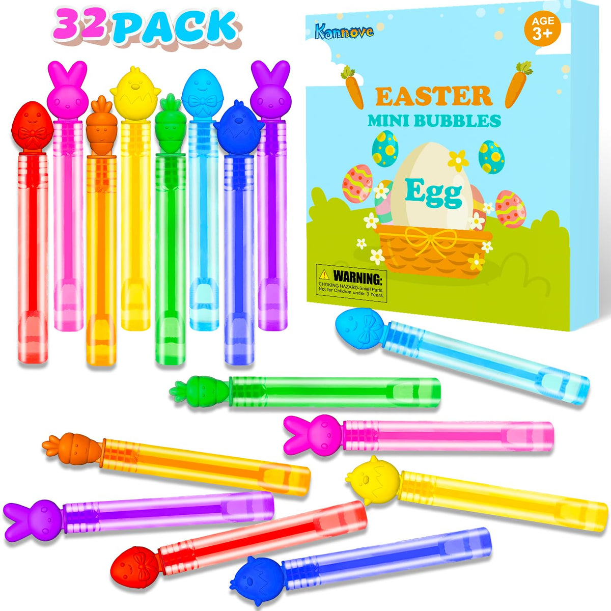 Kannove Easter mini bubbles chicken design, ideal for toddlers' playtime.