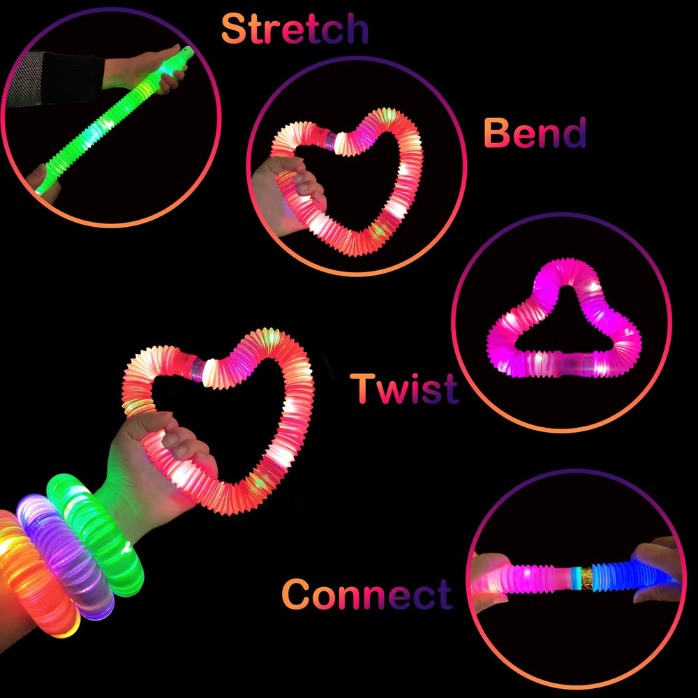 Kannove Easter pop tubes orange glow supports hands-on learning and shape-making