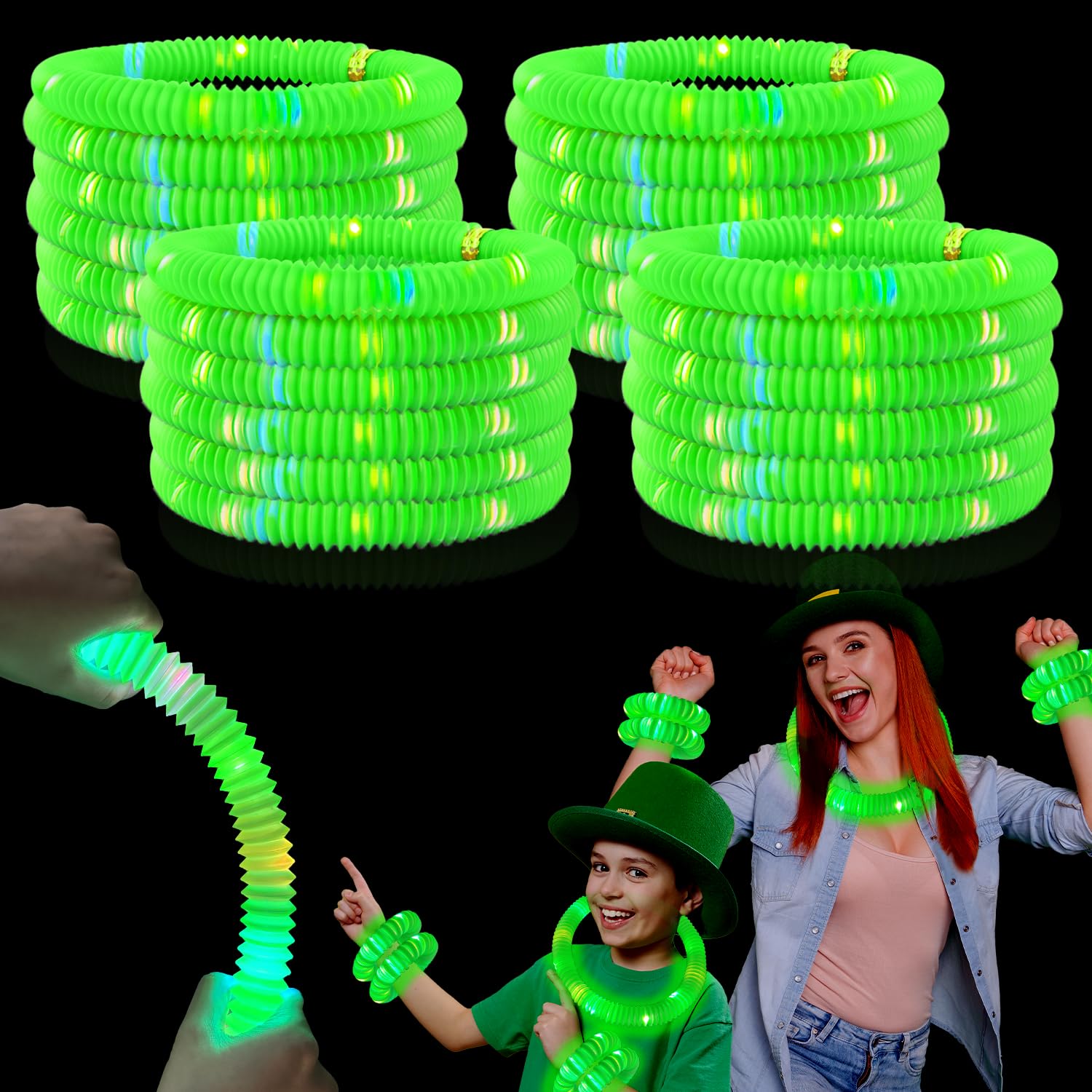 Kannove green glow sticks pack for party lighting and safe nighttime fun.