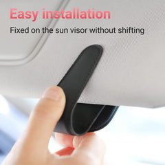 KanSmart premium leather texture protects glasses and car interior from scratches.