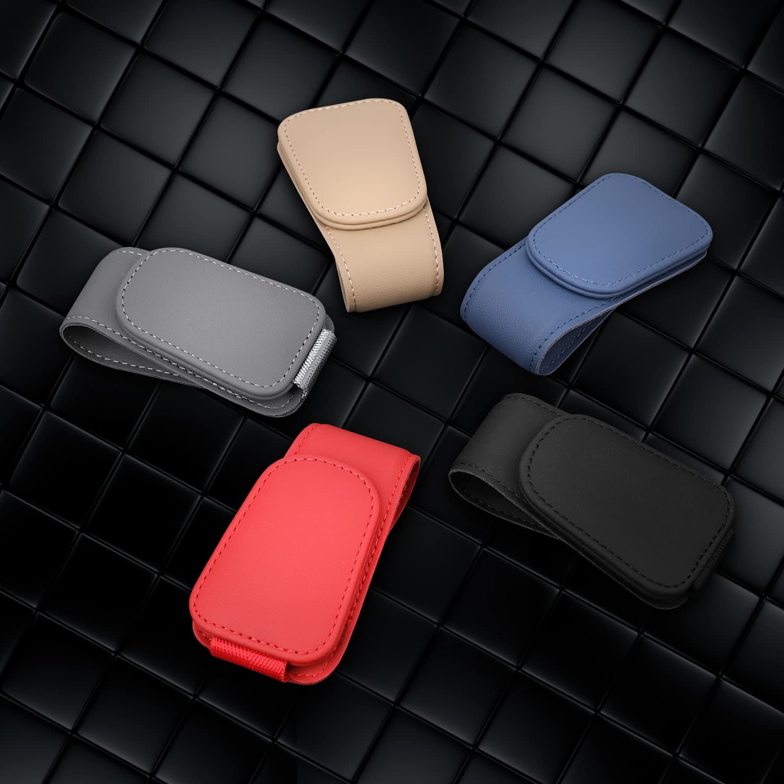 Fits most sunglasses; KanSmart keeps essentials organized while driving.