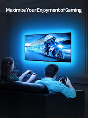 KANTUTOE TV lights sync with the built-in microphone for music-driven ambience.