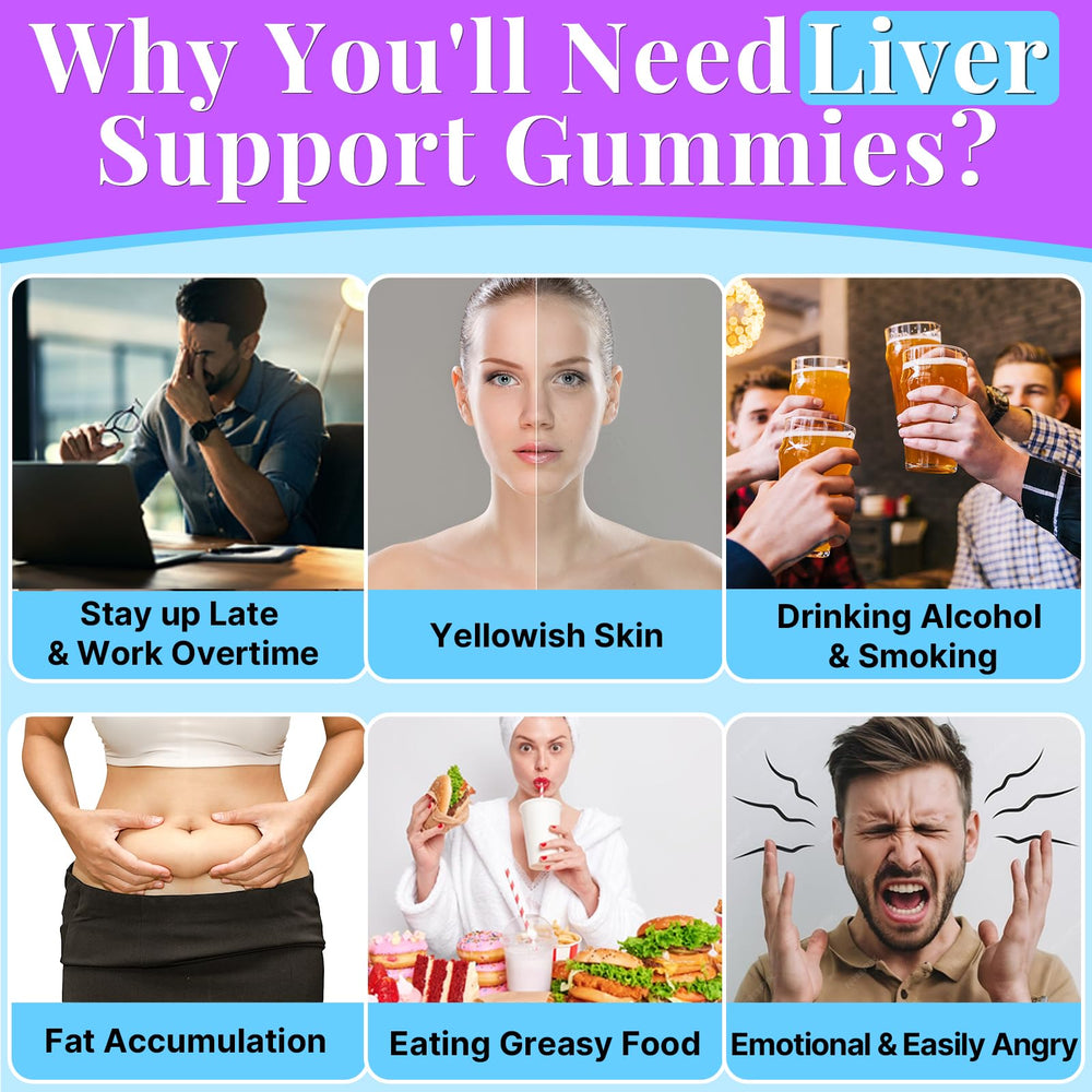 Kaourso Liver Detox Gummies label and packaging highlight vegan, gluten-free formula.