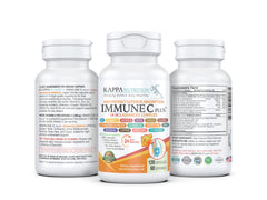 Kappa Nutrition Immune C Plus capsules close-up highlights high-potency formula