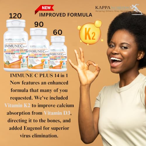 KAPPA NUTRITION Immune C Plus capsules close-up for high-potency support