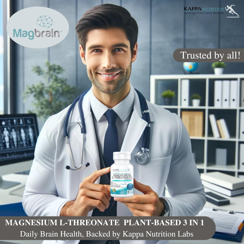 Kappa Nutrition MagBrain health-illustration implying bone and heart wellness.