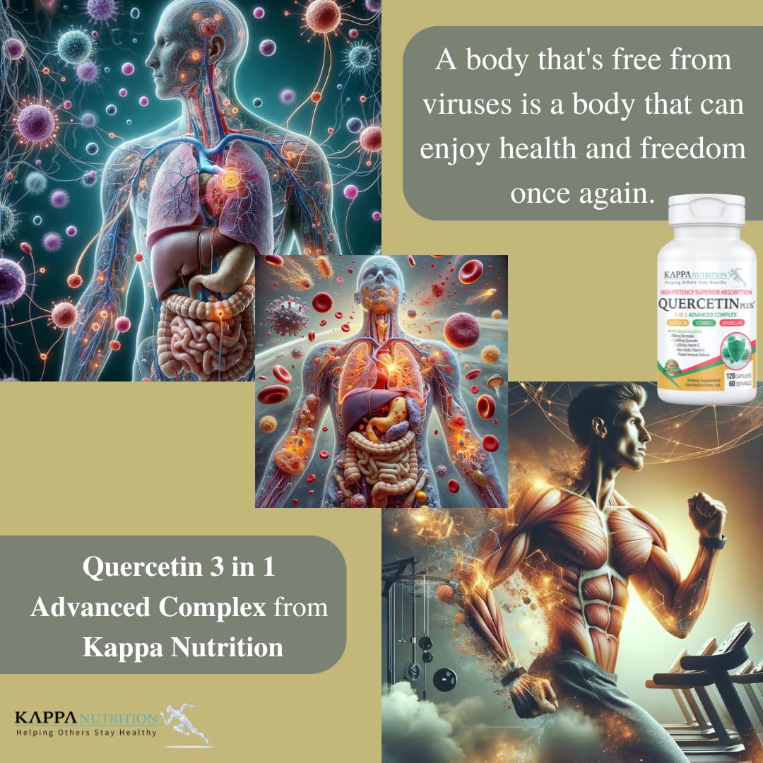 KAPPA NUTRITION Quercetin Plus storage setting highlighting daily immune support reminder