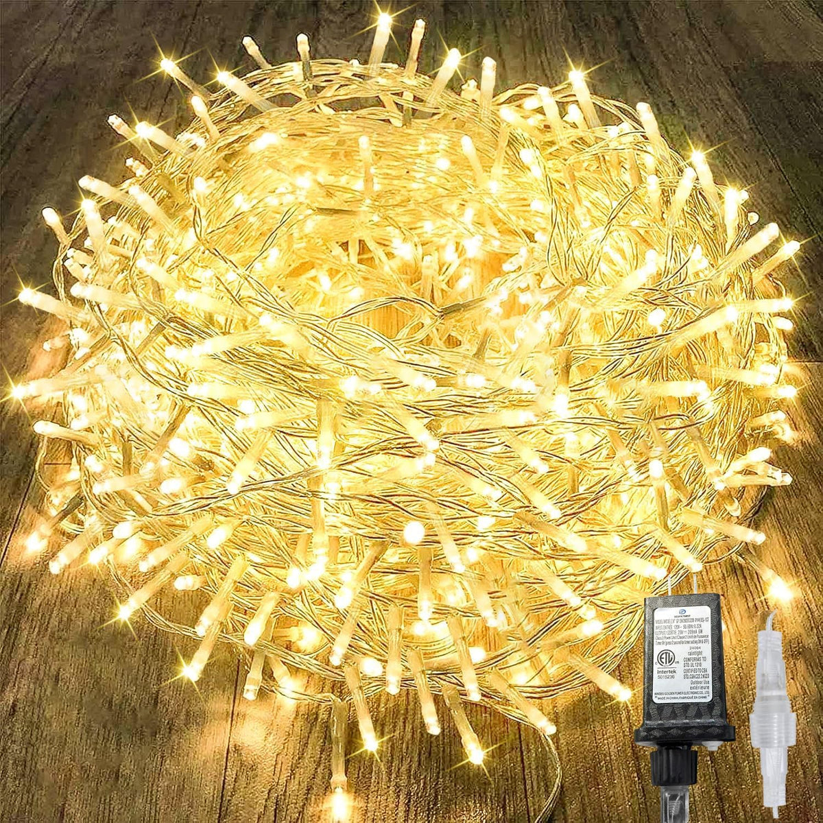KAQ 240LED 88ft warm white bulbs glow for ambient outdoor lighting