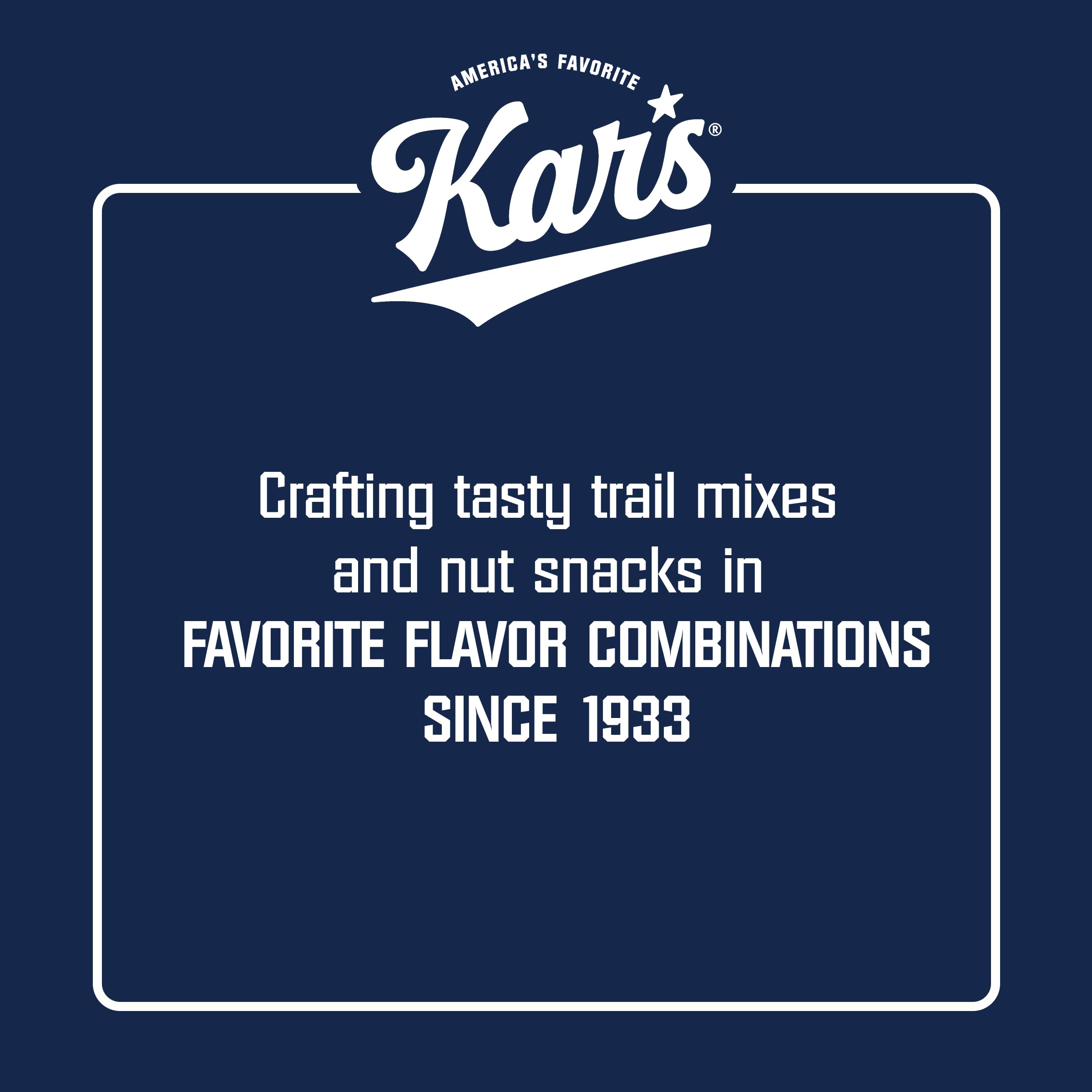 Kar's Nuts snack labeled kosher certified for inclusive snack options.