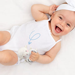 Karenhi lamb compact size fits little hands for travel and cuddles.