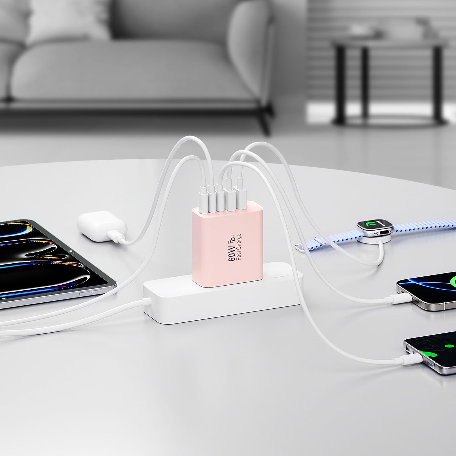 Karhood 60W 5-Port charger includes a 1-year warranty and friendly support