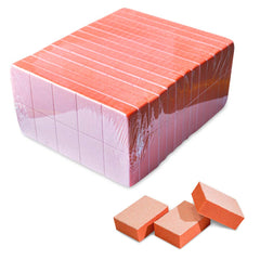 Karlash Nail Mini Orange Buffer Block side view with 80/100 grit for prep before polish