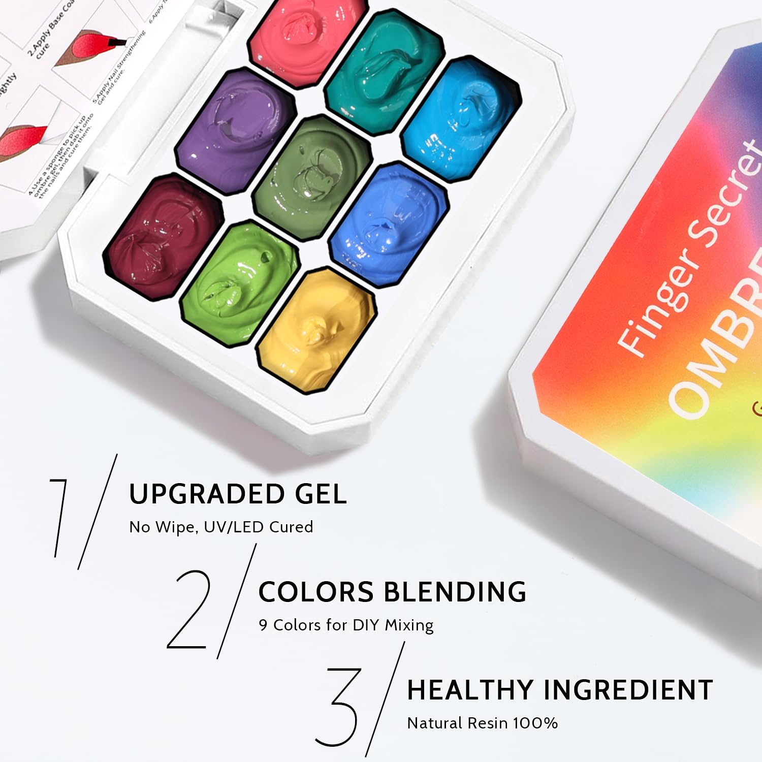 Karroy multifunctional gel for ombre, chrome powder, and classic polish