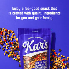 Kar's Nuts dark chocolate chunks deliver bold chocolate notes