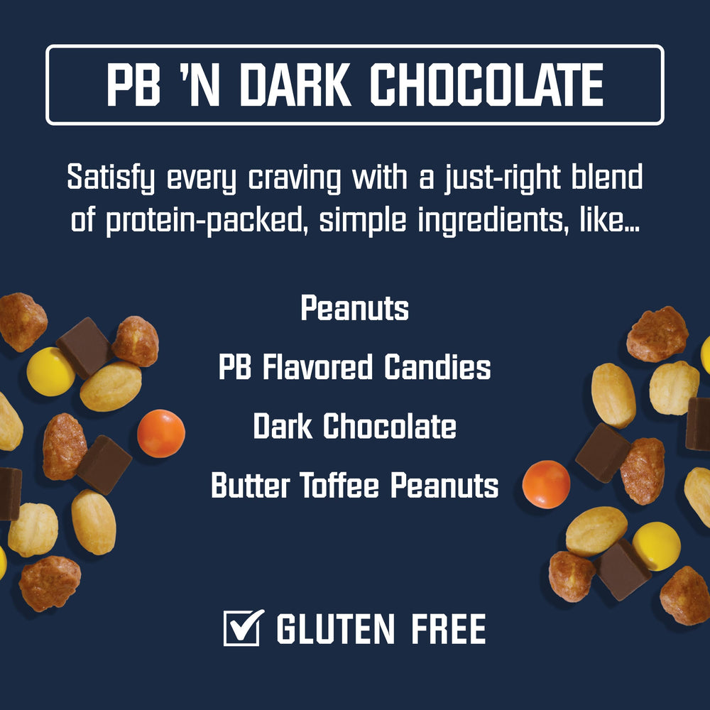 Kar's Nuts Peanut Butter N Dark Chocolate portion.