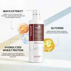 Karseell Argan Oil Shampoo ingredients closeup highlights argan and coconut oils.