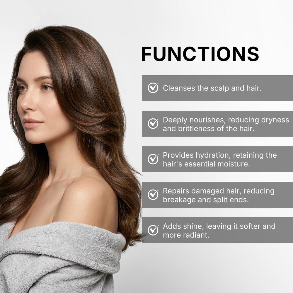 Karseell Argan Oil Shampoo rich lather delivers smooth cleansing experience.