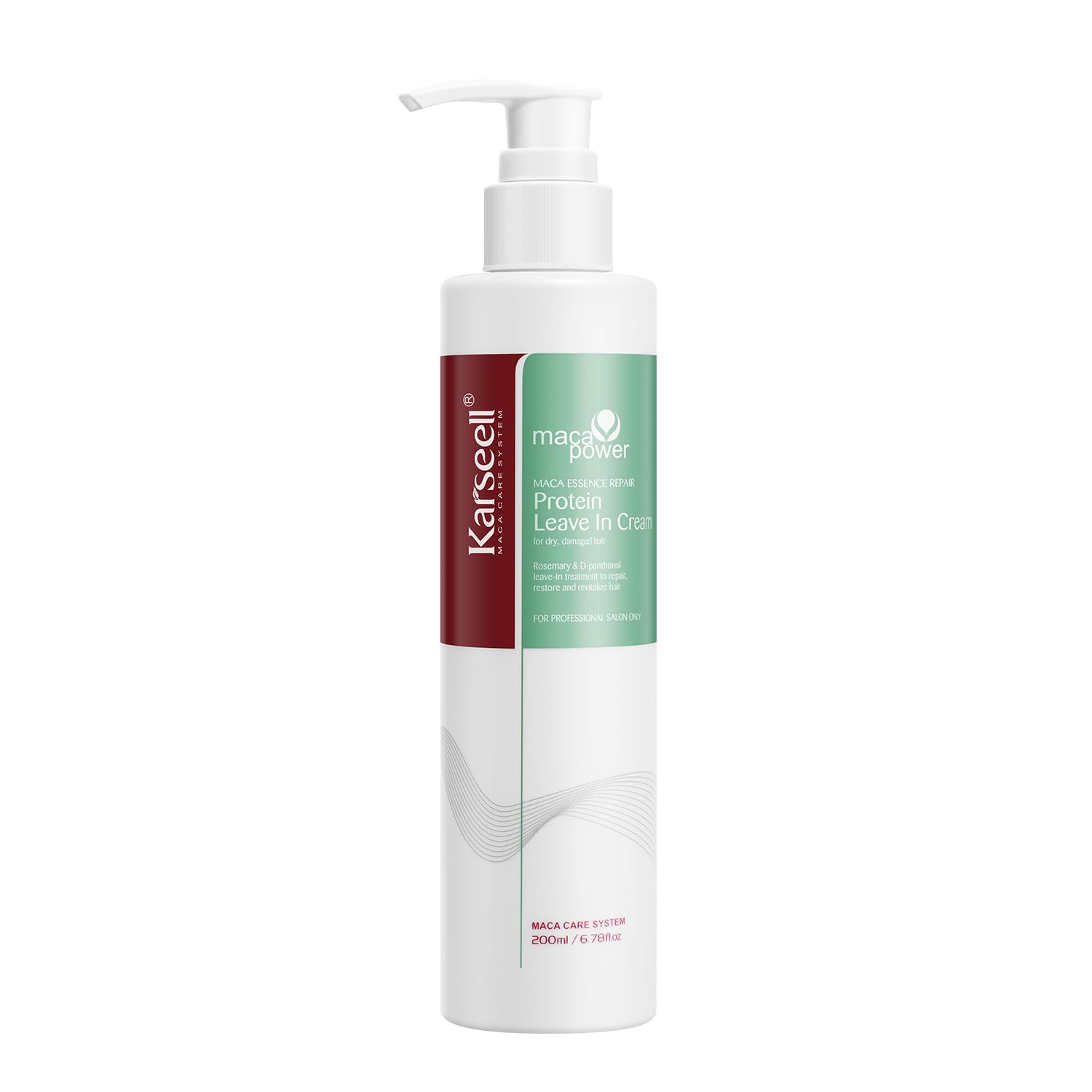 Karseell Repair Protein Cream Leave-In bottle showing moisture and shine for smooth hair