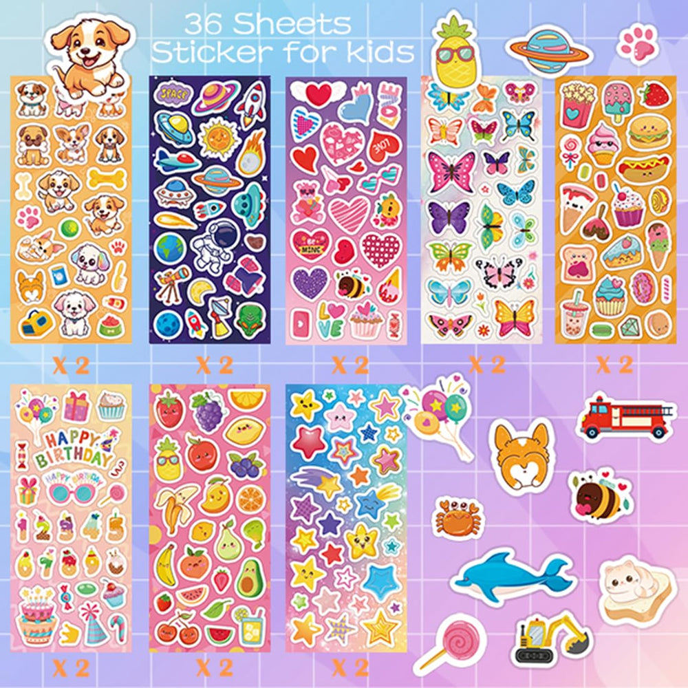 KARSLORA cats-dogs-hearts stickers brighten notebooks and crafts.