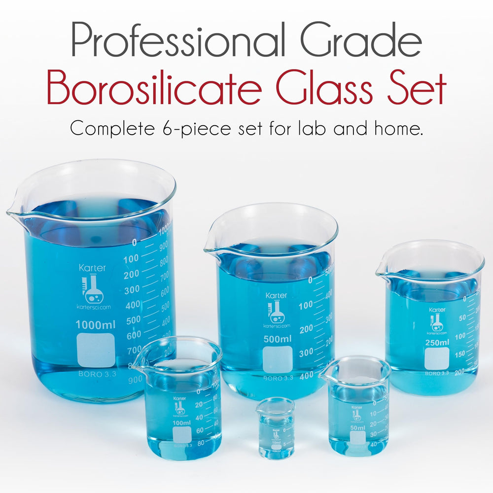 Karter Scientific Griffin low-form beaker 50ml suitable for versatile lab tasks with durable glass.