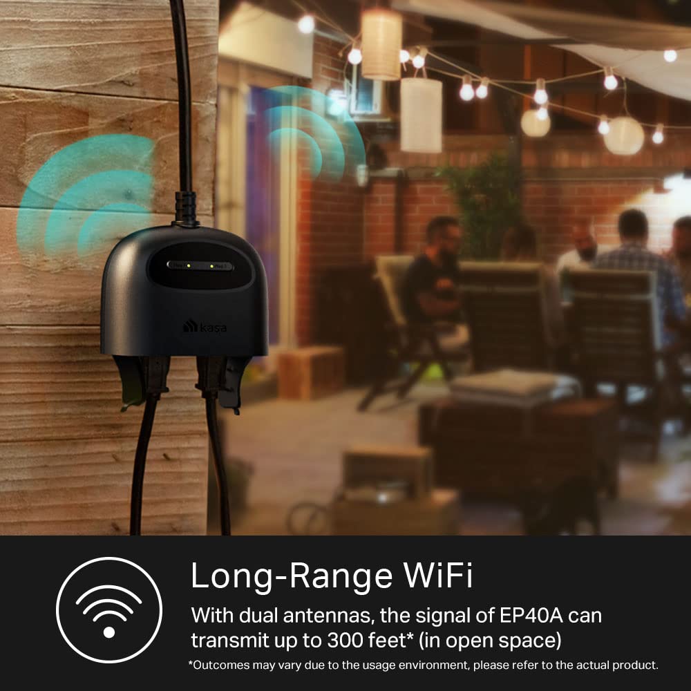 Kasa device requires 2.4GHz Wi‑Fi setup for operation.