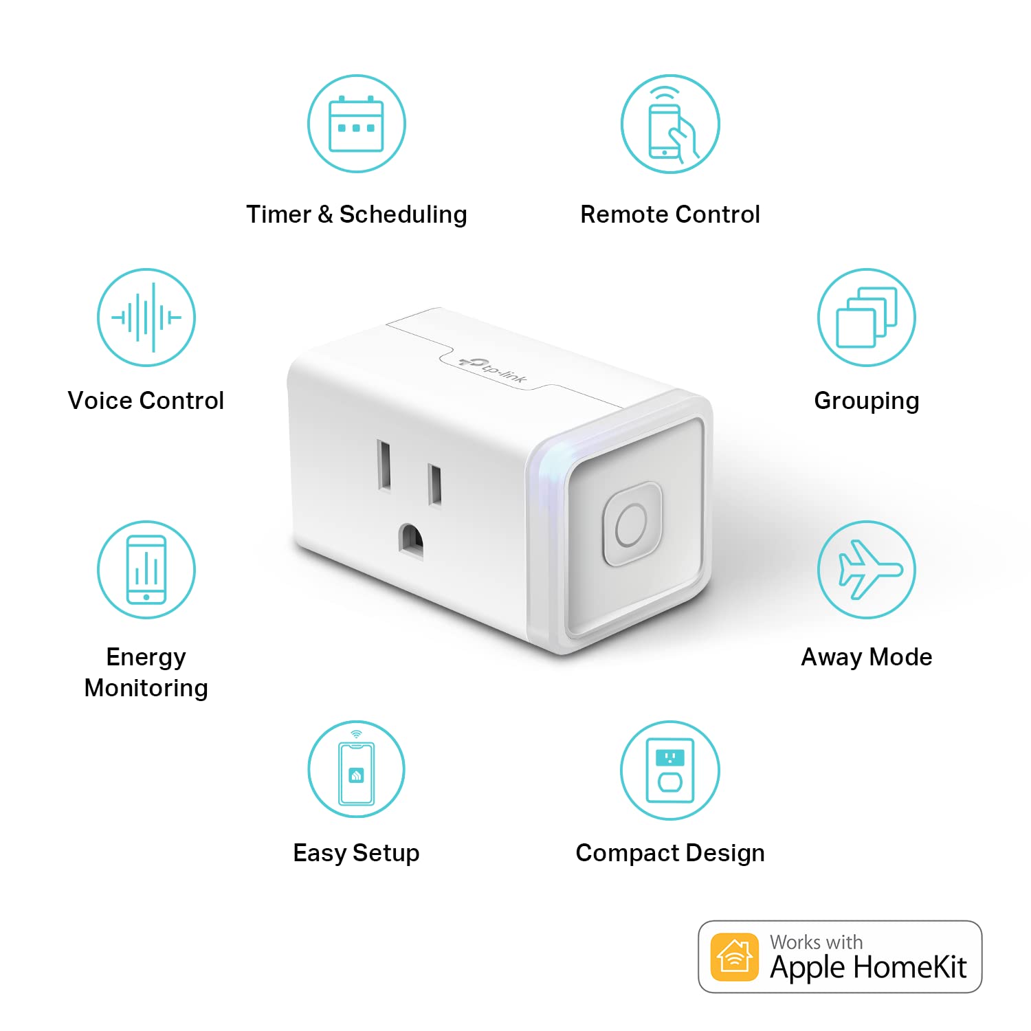 Kasa Smart EP25P4 plug controlled via Alexa and Google Assistant from the couch