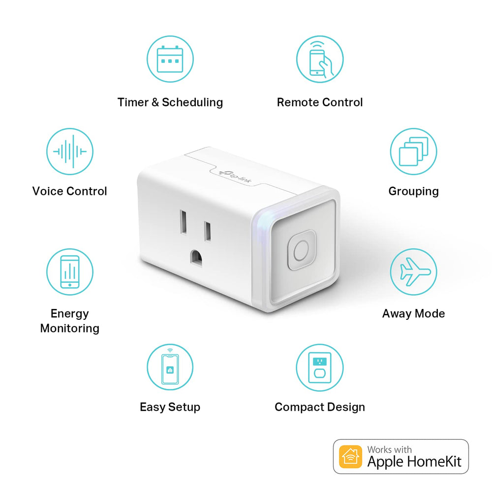 Kasa Smart EP25P4 plug controlled via Alexa and Google Assistant from the couch