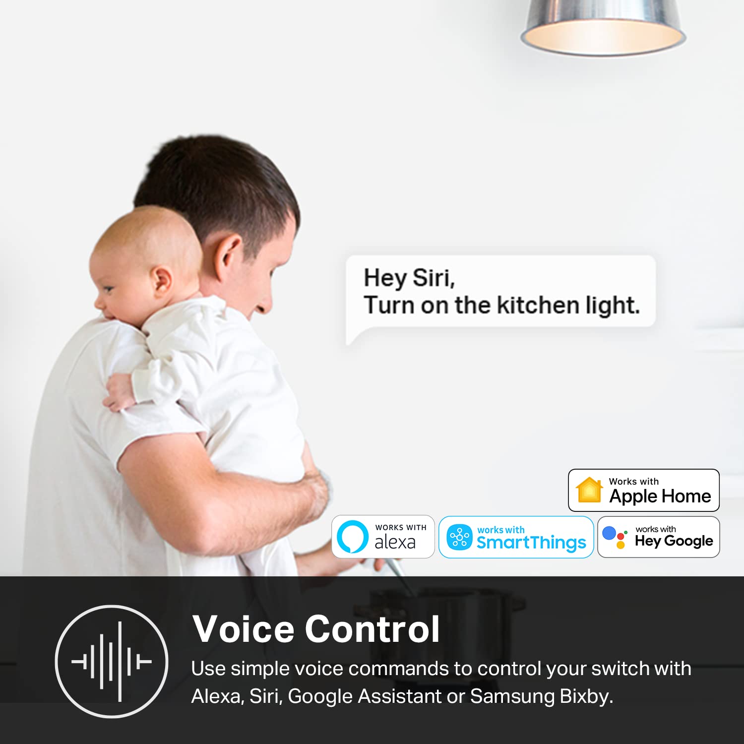 Kasa KS200P3 app control allows remote lighting management from any device.