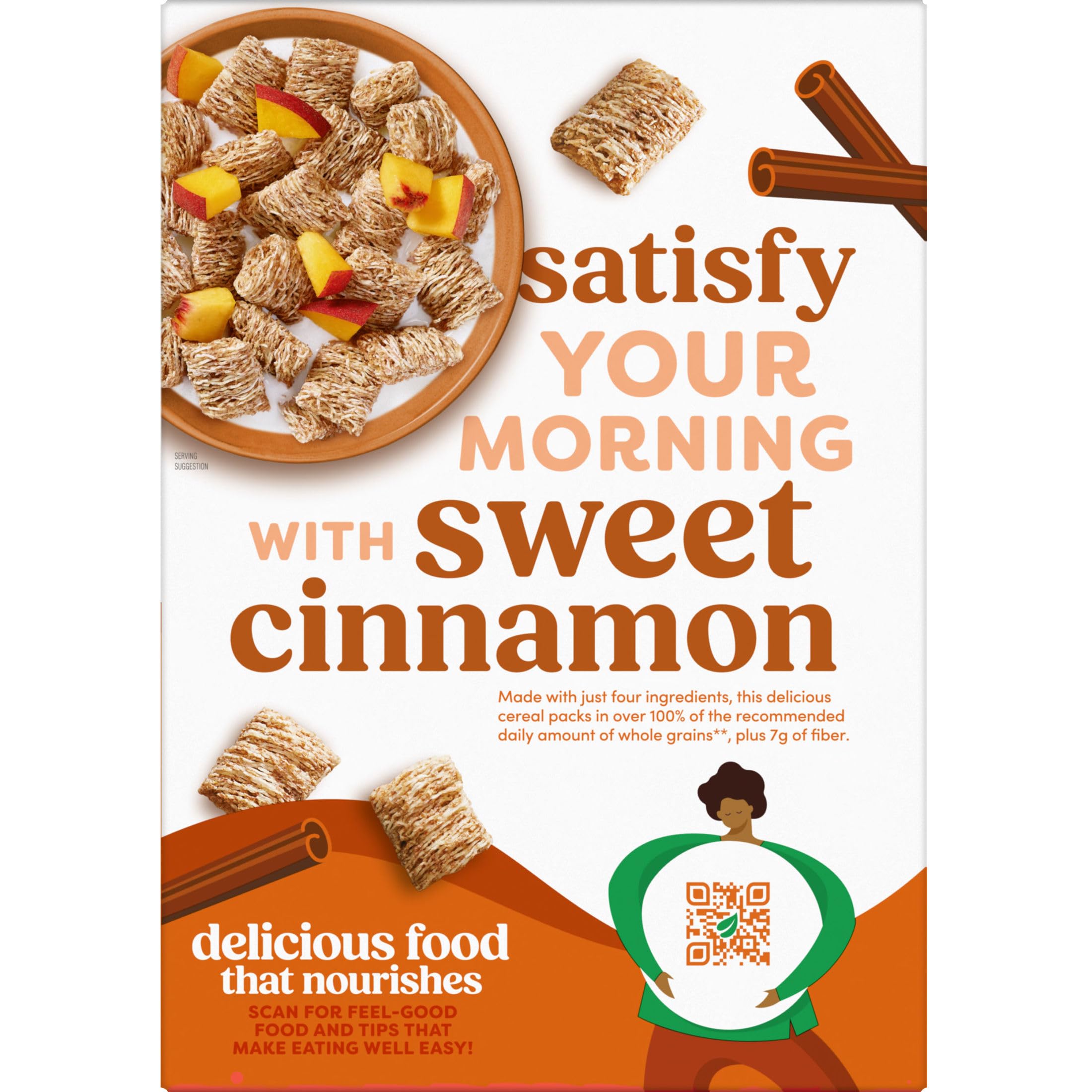 Family enjoying cinnamon-spiced cereal at breakfast