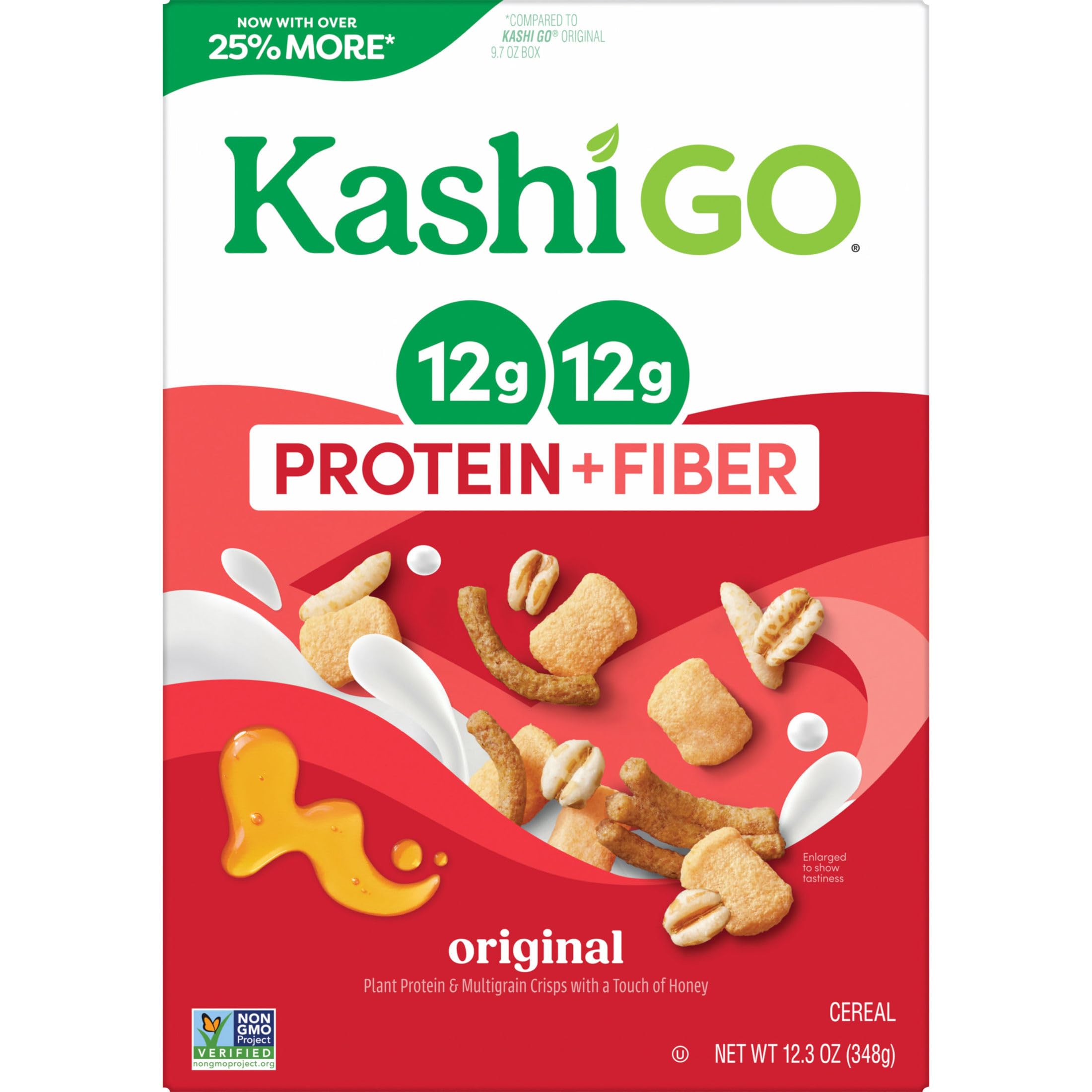 Kashi GO Original 12.3oz box ideal for family breakfasts.
