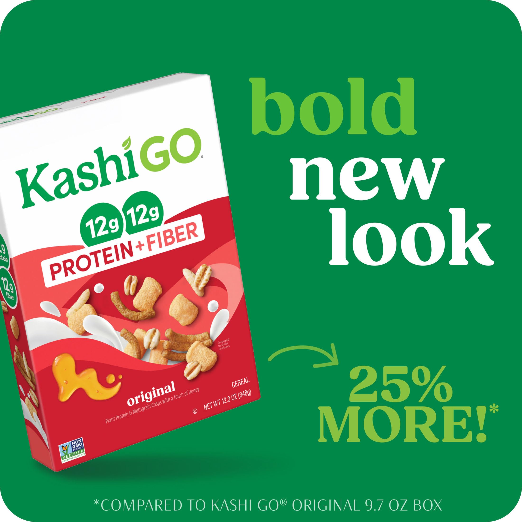 Kashi GO Original cereal sticks add fiber-rich crunch to bowls.