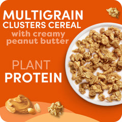 Kashi GO Peanut Butter Crunch cereal served with milk