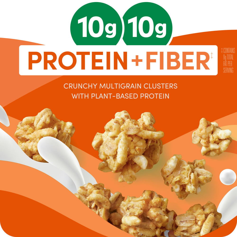 Fresh packaging of Kashi GO Peanut Butter Crunch cereal
