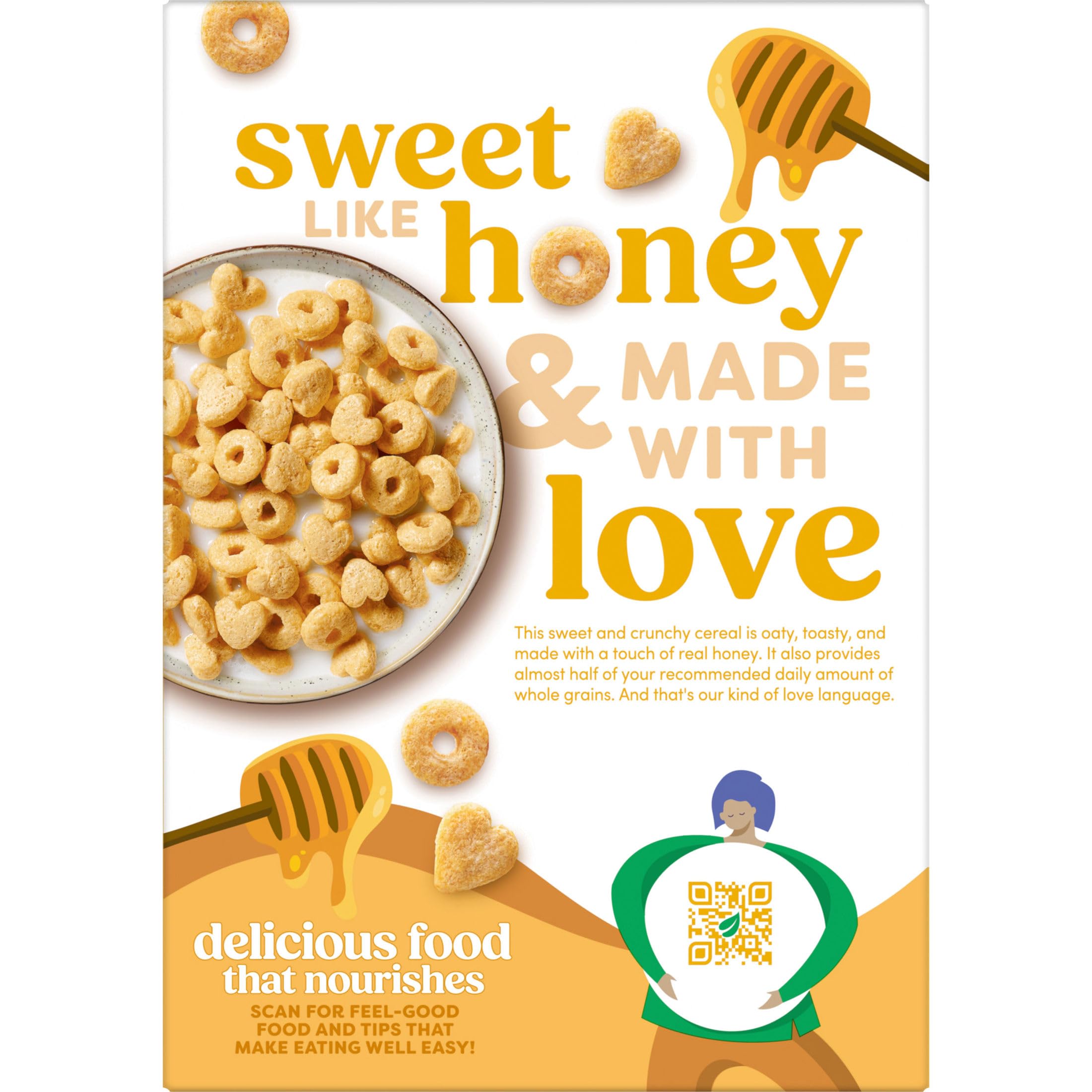 Kashi Honey Toasted cereal texture with honey aroma.