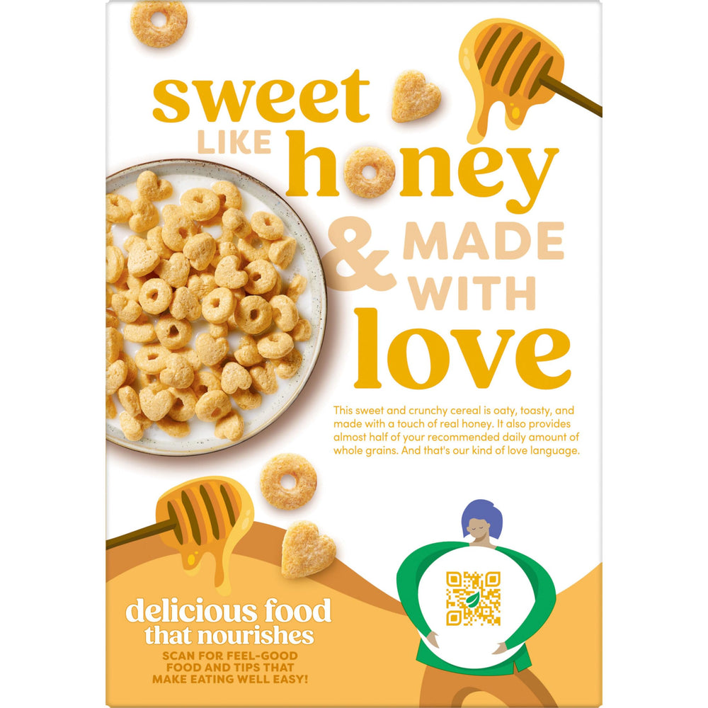 Kashi Honey Toasted cereal texture with honey aroma.