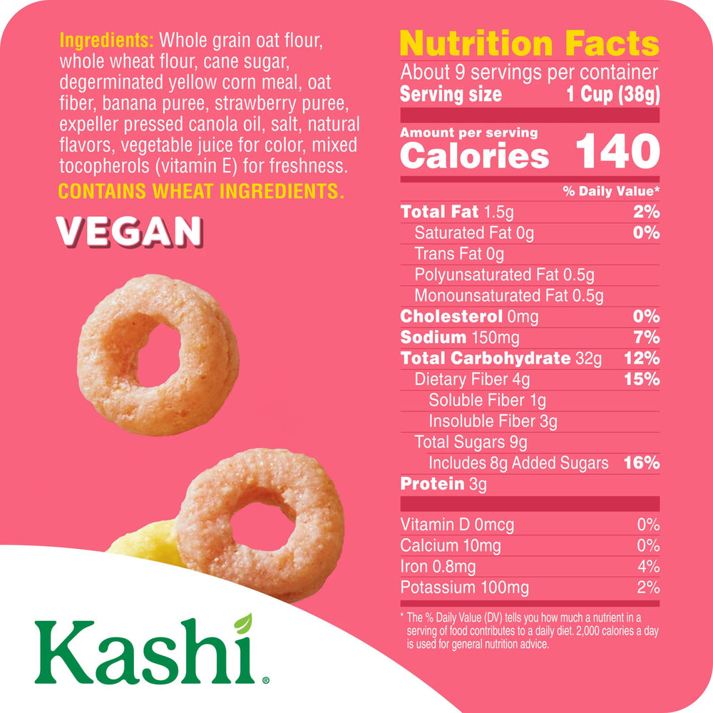 Kashi Smoothie Loops in a bowl with milk for a tasty morning.