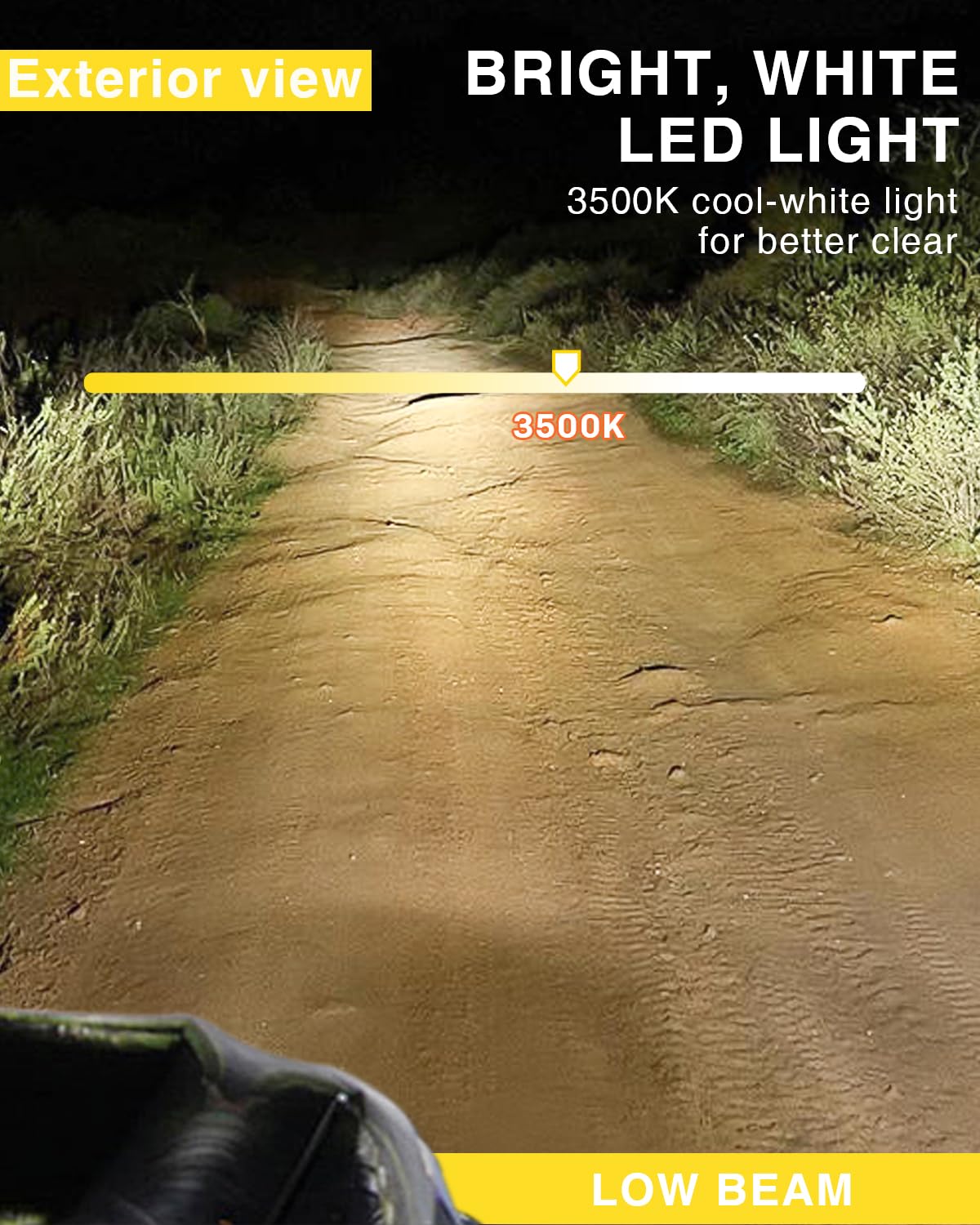 Breathing hole design to prevent moisture in KASLIGHT headlights