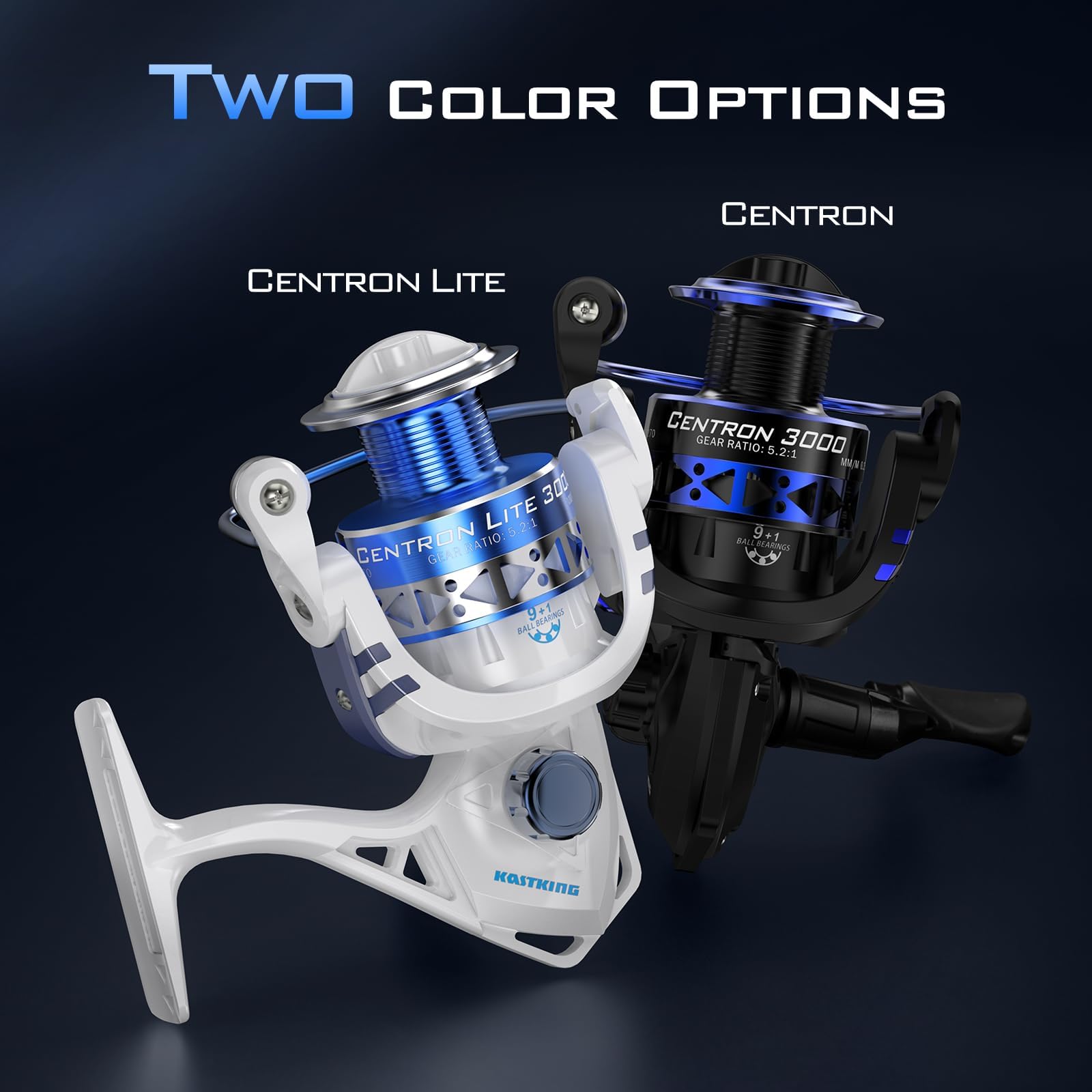 Power launch lip helps KastKing Centron cast farther with smoother line release