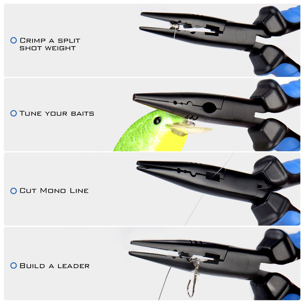 KastKing Intimidator 7-inch pliers with built-in wire cutter feature
