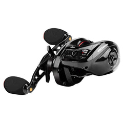 KastKing Royale Legend II side cover release demonstrating easy access during casting