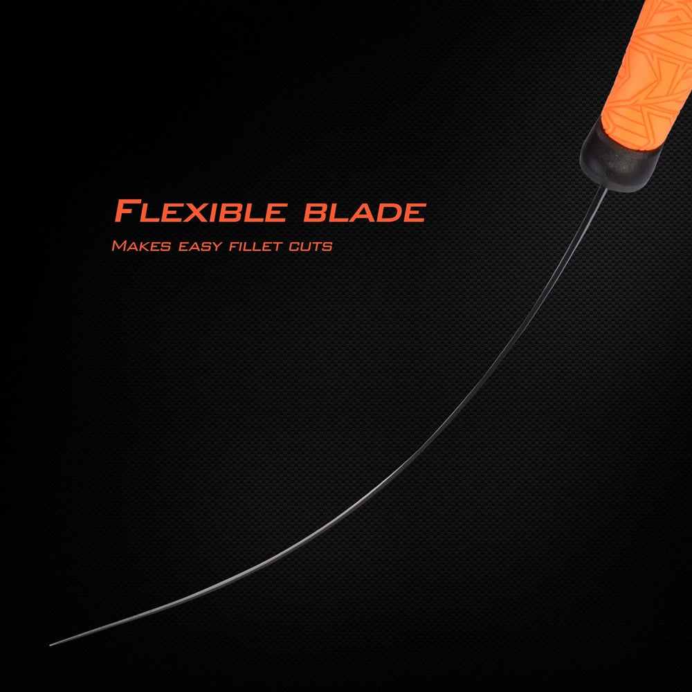 KastKing Speed Demon Pro 9-inch fillet knife balances stiffness and flexibility for larger catches.