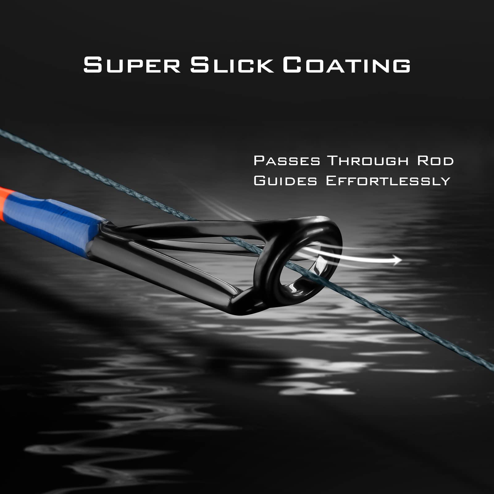 KastKing Superpower braided line close-up showing low memory for smoother casts.